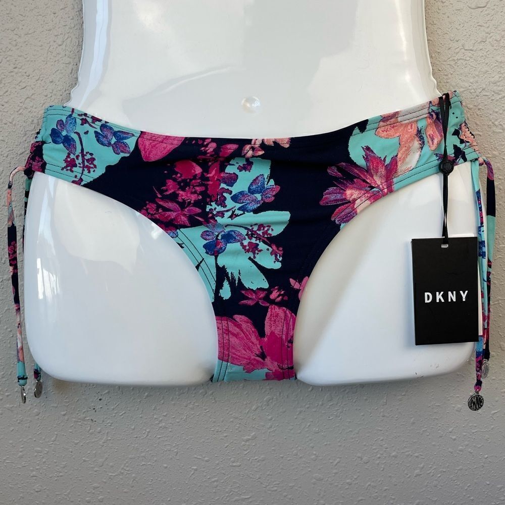 NWT DKNY Floral Bikini Bottoms Sizes XS, S, or M